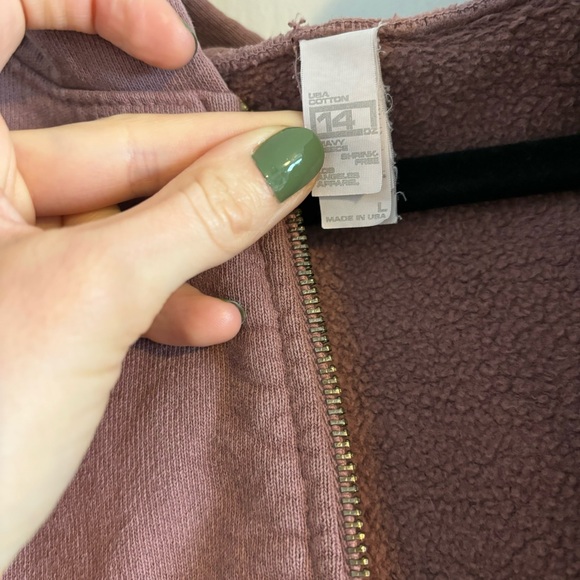 Los Angeles apparel heavy cotton cropped hoodie - Picture 3 of 3